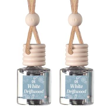 Imagem de CANDECraftCo Óleo de fragrância de suspensão de ar para carro, aromatizador automotivo para óleos essenciais, fragrância aromática, aromaterapia, difusor de automóvel, longa duração (madeira flutuante