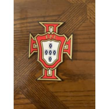 Imagem de Emblema de futebol Portugal Shield Club Emblema de futebol Iron-ON para camisetas masculinas de jérsei