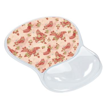 Imagem de AUPET Mouse pad ergonômico com suporte de pulso em gel – Tapete de mouse antiderrapante com almofada de gel de memória confortável – Alivia a dor no pulso – Padrão de designer para escritório em casa