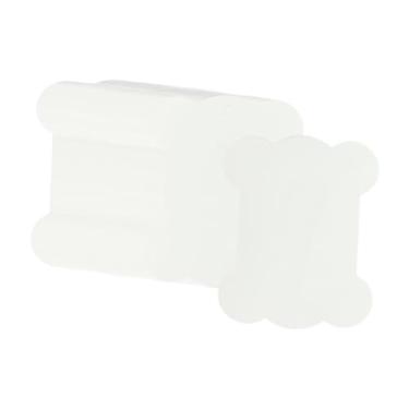 Imagem de Vaveren 100x Bobinas de Fio Dental Suporte de Linha Cartão de Enrolamento Enrolador de Papelão Suprimentos de Armazenamento de Costura Bobinas DIY Organizador, Branco