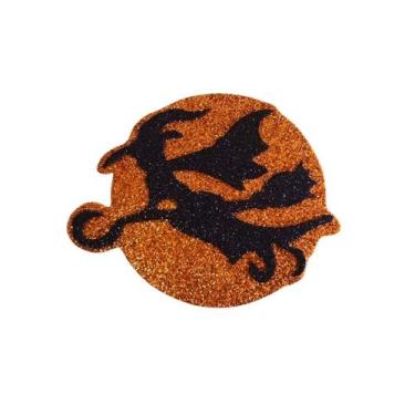 Imagem de Enfeite Decorativo Halloween - Bruxa - Laranja - 7,5cm - 1 unidade - R