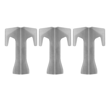 Imagem de HEEPDD Spacer de Placa de Incêndio de Churrasco, 3 Pcs Aço Inoxidável Churrasqueira Barragem de Pan de Junta de Suportes de Churrasqueira Suporte de Tape