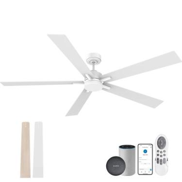 Imagem de Ventilador de teto Lorpies de 72 polegadas com controle remoto de luze