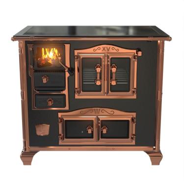 Imagem de Fogao a Lenha Venax n 2 Princess Premium Preto Rose Gold SD