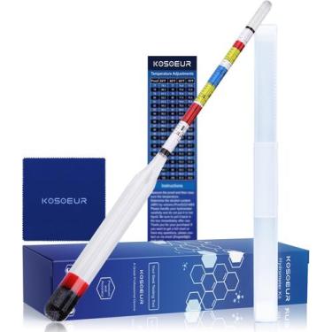 Imagem de Hidrômetro KOSOEUR de álcool de escala tripla para vinho, hidromel e c