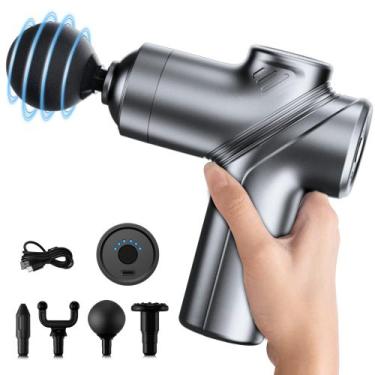 Imagem de Pistola de massagem LEERCON Deep Tissue Mini Muscle Massager Grey