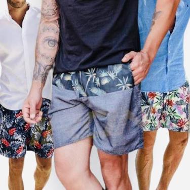 Imagem de Shorts Bermuda Calção Praia Fitness Água Masculina VERÃO 195 - IRON, S