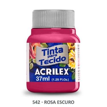 Imagem de Tinta de tecido Acrilex rosa escuro 37ml