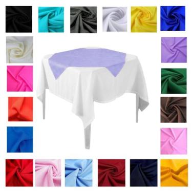 Imagem de Kit 10 Toalha Cobre Mancha Medidas 75x75 Mesa Posta Festas Restaurante
