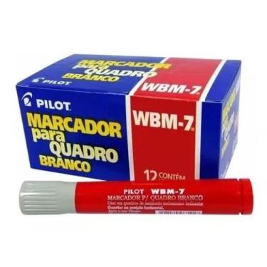 Imagem de Caixa com 12 Marcador de Quadro Branco WBM-7 Vermelho Pilot