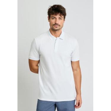Imagem de Polo Docthos Slim Manga Curta Lisa Piquet Pima, 001 branco, GG