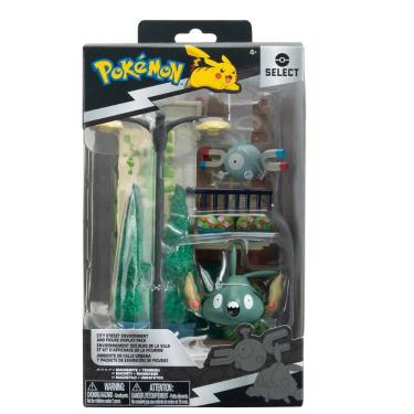Imagem de Rua Da Cidade 15Cm Com Boneco Magnemite E Trubbish - Pokémon
