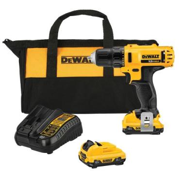 Imagem de Furadeira Parafusadeira a Bateria 3/8" 12V Dewalt DCD710D2-BR, A Bater
