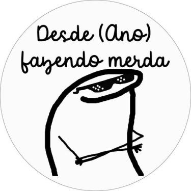 Imagem de Painel de Tecido Sublimado Redondo Aniversário Flork Bento Ano Persona