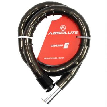 Imagem de Cadeado Bike Absolute 1,0MX22MM Anel Chave Tetra Preto