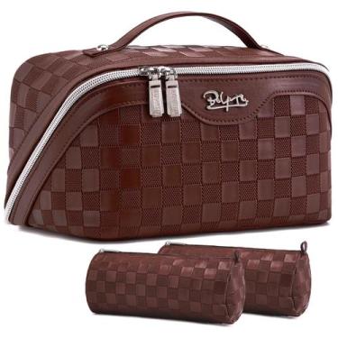 Imagem de Organizador de bolsas de maquiagem de viagem BOYATU, conjunto de 3 peç
