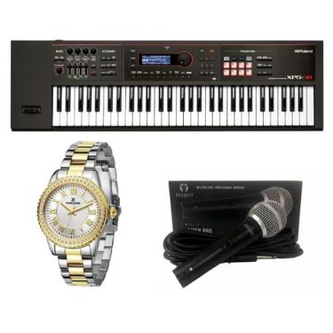 Imagem de Kit Teclado Roland Xps30 Bk Microfone e Relógio Dk11244-2