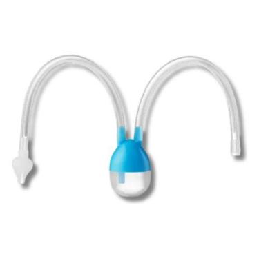 Imagem de Aspirador Nasal Bebê Infantil Higiene Limpeza Secreção Seguro - Blubu,