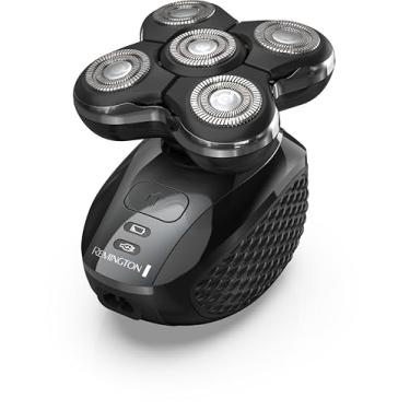 Imagem de Remington Barbeador de cabeça Balder Pro para homens carecas, barbeador de crânio sem fio, 100% à prova d'água para barbear molhado e seco, preto