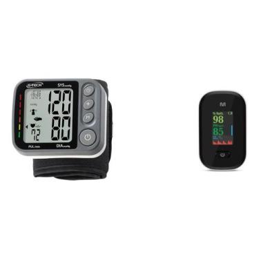 Imagem de Medidor De Saturação Oximetro De Pulso HC261 + Aparelho Medidor De Pre