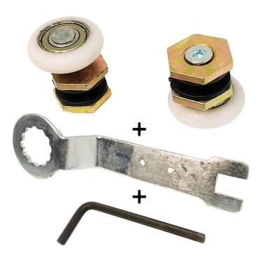 Imagem de 2X Roldana Para Box Blindex Janela Porta De Vidro Temperado