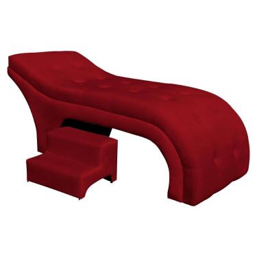 Imagem de Maca Estética Luxo Veludo Botonê 80cm Cílios Sobrancelha