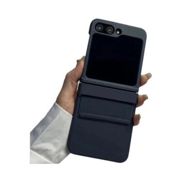 Imagem de Capa De Telefone Samsung Z Flip 6 5 4 3 Luxuosa Em Silicone Com Alça E