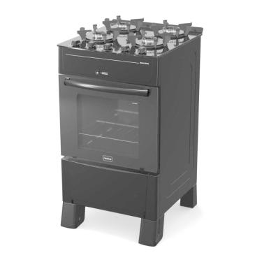 Imagem de Fogão 4 Bocas A Gás Realce Smart Glass CR223 Preto Bivolt