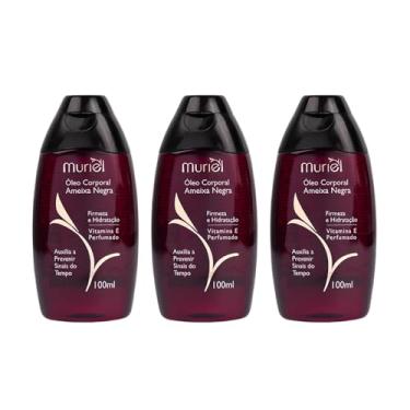 Imagem de Kit 3 Óleo Corporal Ameixa Negra Muriel - 100ml