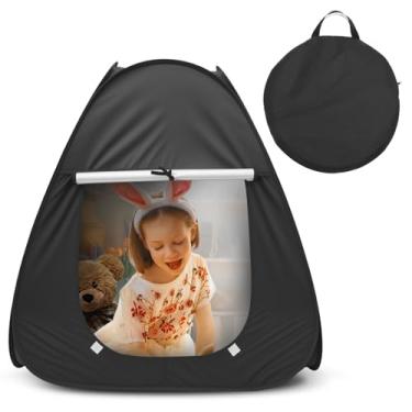 Imagem de Tenda de canto suave e calma, barraca dobrável portátil para brincar com bolsa organizadora para melhorar o foco para brincar e descansar