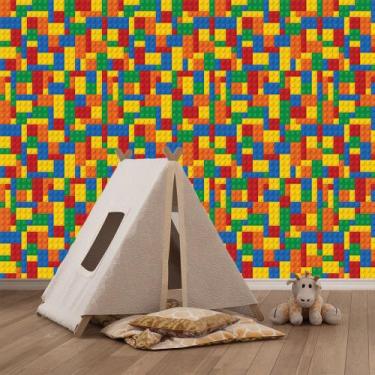 Imagem de Papel de Parede Adesivo - Bloco de Montar - 906ppi - Allodi