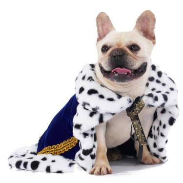 Imagem de Capa para animais de estimação Lovelyshop Blue Faux Fur Velvet King Co