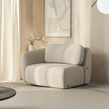 Imagem de Sofá Modular 100cm com Braço Esquerdo Orla CabeCasa MadeiraOriginals -