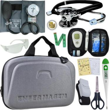 Imagem de Kit Enfermagem Maleta Completo Super Luxo + Monitor Glicose - Love Sau