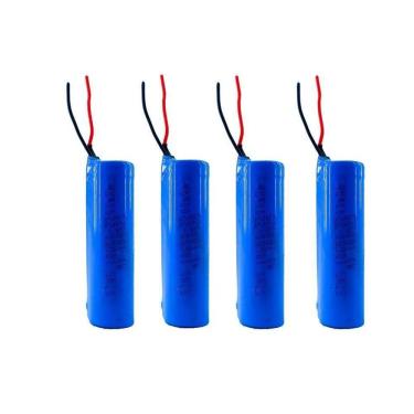 Imagem de 4X Super Baterias 3,7V 18650 2200Mah Com Fio