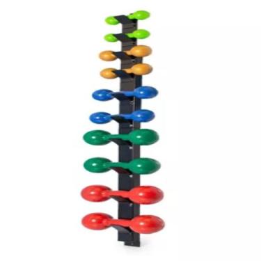 Imagem de Suporte De Parede para Halteres 5 Pares Halter De 1 A 5 Kg - Line Fitn