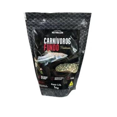 Imagem de Ração Para Peixes Carnívoros Fundo Nutricon Com Alho 1kg Bag