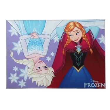 Imagem de Tapete Infantil Jolitex Personagens Menino Menina Oficial, Frozen