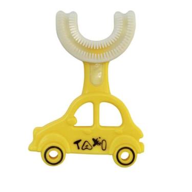 Imagem de Escova Dental Infantil 360 em U De 0 A 3 Anos Taxi Supermedy