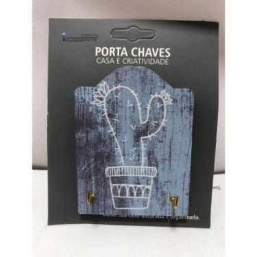 Imagem de Porta Chaves Pequeno Com 2 Ganchos - ying, CACTO AZUL