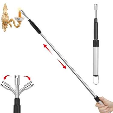 Imagem de Isqueiro elétrico Flahonka retrátil com pescoço longo de 29-70 cm