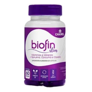 Imagem de Vitaminas e Minerais + Spirulina, Cúrcuma e Clorella - Biofin Slim - Chamel 60 capsulas