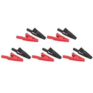 Imagem de Generic Clipe de Crocodilo, Tamanho Padrão 1,61 pol. Grampo de Crocodilo de Teste Requintado Grampo de Teste Elétrico de Conexão Rápida para Elétricos para Sondas de de 2 Mm
