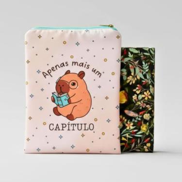 Imagem de Capa de Livro Protetora Book Sleeve Porta Livros de Tecido Kindle (CAPIVARA, PADRÃO)