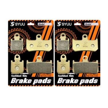 Imagem de S SYUU Pastilhas de freio dianteiras de motocicleta compatíveis com Yamaha YZF R1 (2007-2014) VMX 1700 V-Max (09-14) MT-01 (07-09) FA442FF