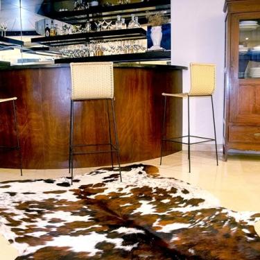 Imagem de Appaloosa Cowhides Tapete de couro bovino genuíno - Tapetes de couro natural para sala de estar e área para quarto - Tapete de couro de vaca real para decoração de casa rústica - Coleção original de
