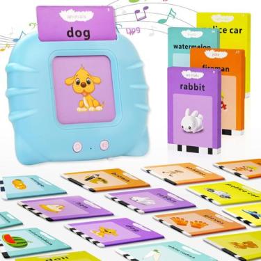 Imagem de Talking Flash Cards Learning Toys Racazl para crianças de 2 a 4 anos -