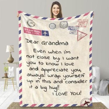 Imagem de Cobertor UFOORO Birthday for Grandma Soft Fleece 140x180cm