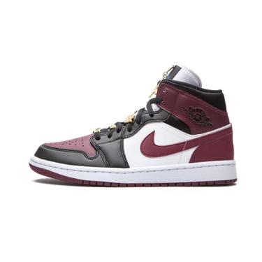 Imagem de Jordan WMNS Air 1 Mid SE CZ4385 016 Pingentes de ouro femininos - Tamanho 8,5W, Preto/Beterraba escura - branco, 8.5