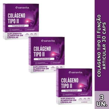 Imagem de Colágeno Tipo II Função Articular Sanavita 30 Cápsulas, 3UND